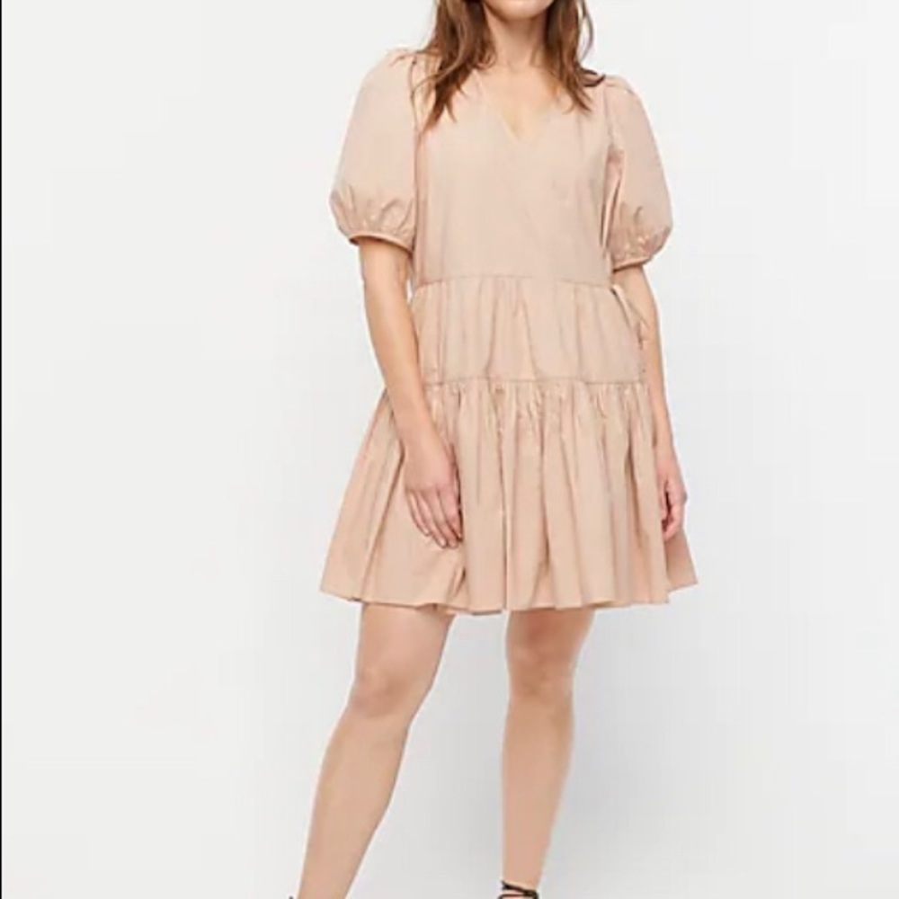 J Crew Poplin Wrap Dress